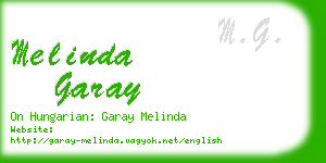 melinda garay business card